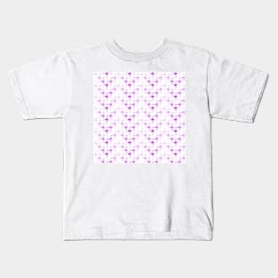 Seamless repeating pattern with purple flamingos Kids T-Shirt